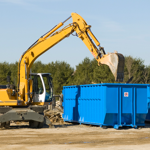 can i request a rental extension for a residential dumpster in Wilsonville Alabama